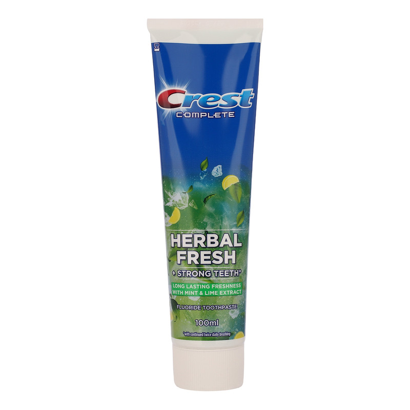خمیر دندان کاهش دهنده پلاک دندان کرست مدل HERBAL FRESH حجم 100 میلیلیتر