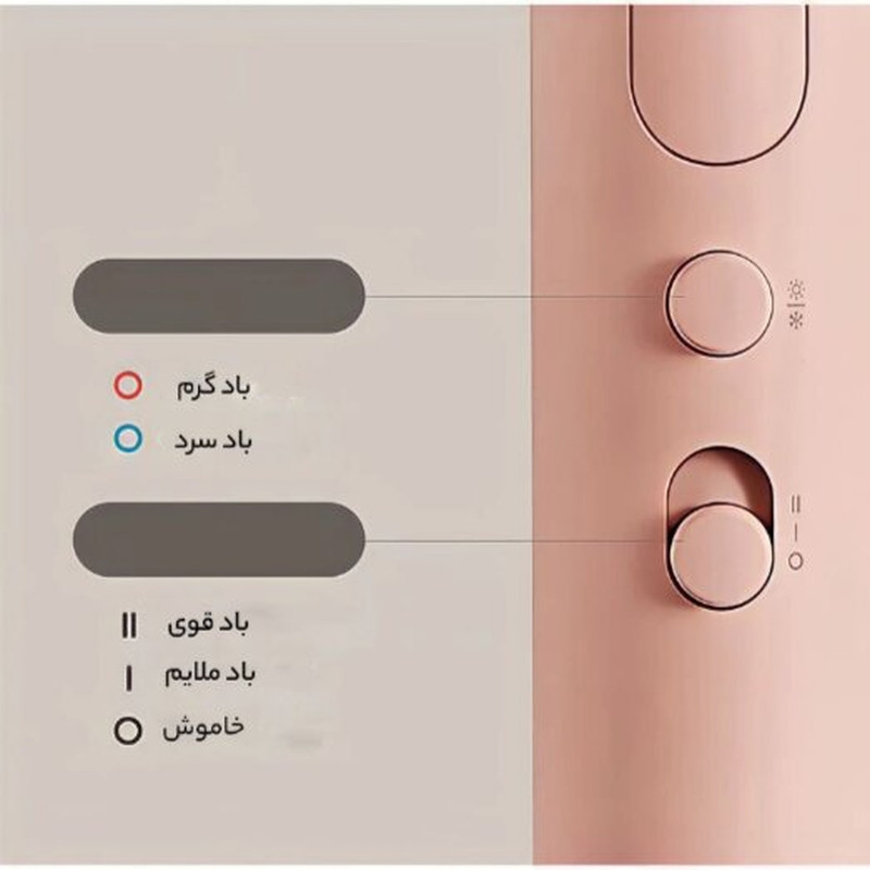 سشوار مسافرتی 1600 وات شیائومی مدل H101، موتور AC، وزن 566 گرم، المنت سرامیک، دارای سری متمرکزکننده باریک با ویژگی صافکنندگی، حجمدهندگی، با قابلیت باد سرد، فناوری تولید یون