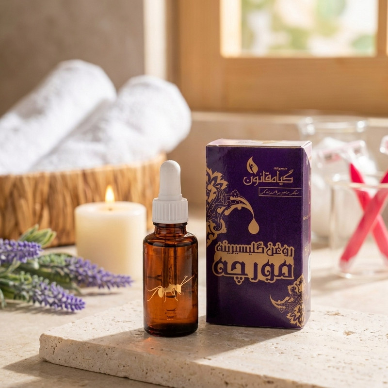 روغن بدن گیاه قانون مدل مورچه حجم 30ml کاهشدهنده رشد موهای زائد، تضعیفکننده ریشه مو، مرطوبکننده پوست، مناسب انواع پوست، اثر پس از 2 تا 4 ماه استفاده مداوم