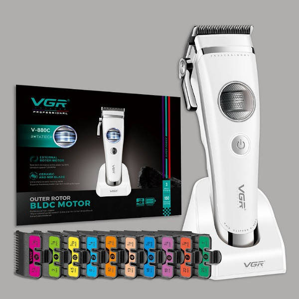 ماشین اصلاح موی سر و صورت شارژی وی جی ار مدل V-880C