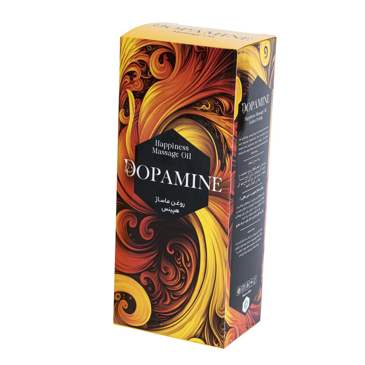 روغن ماساژ دوپامین مدل حس طلایی با رایحه مرکباتی و گرمسیری، مرطوبکننده و ضد خشکی، مناسب برای انواع پوست، حجم 350 میلیلیتر، بدون سولفات و بدون تست حیوانی