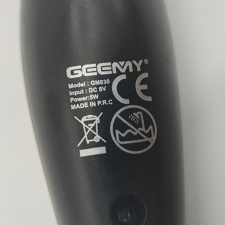 ماشین اصلاح موی صورت جیمی مدل GM830 با تیغه استیل ضد زنگ، برش مستقیم، قابلیت تنظیم سرعت، همراه 7 شانه اصلاح از 0.2 تا 9 میلیمتر و منبع تغذیه برق با سیم