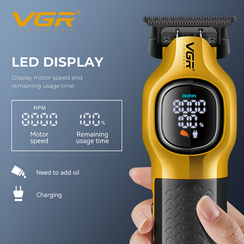 ماشین اصلاح موی سر و صورت شارژی وی جی ار مدل V-886T