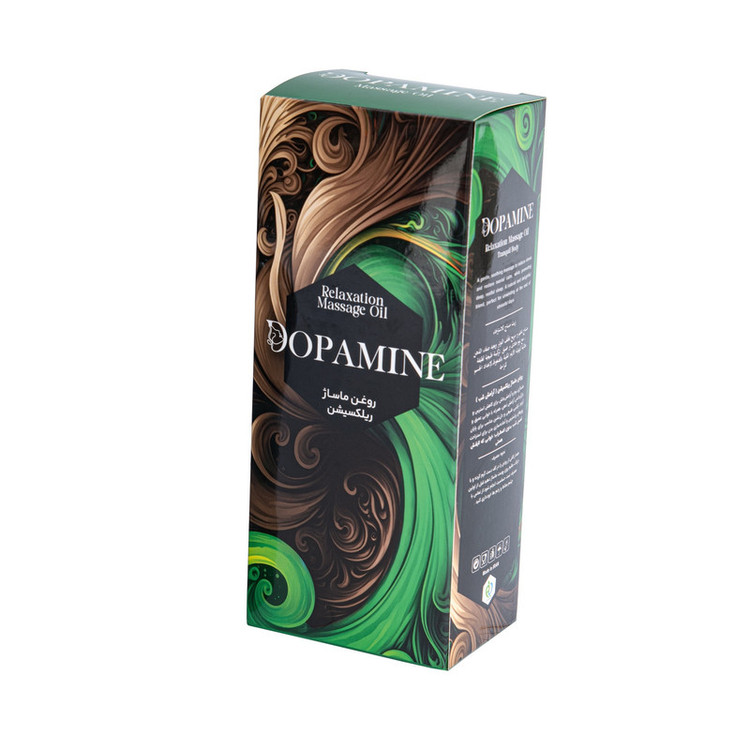 روغن ماساژ مدل ریلکسیشن دوپامین حجم 350 میلیلیتر، با رایحه طبیعی، مرطوبکننده، ضد خشکی، مناسب برای انواع پوست، بدون سولفات و بدون تست حیوانی