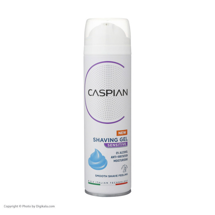 ژل اصلاح کاسپین مدل SENSITIVE حجم 200 میلی لیتر مجموعه 2 عددی