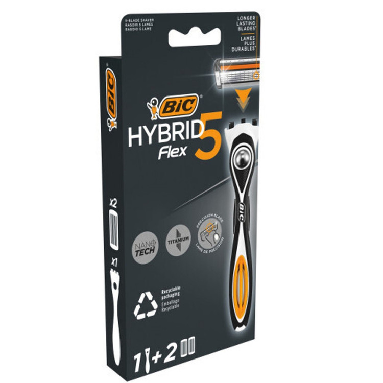 خود تراش بیک مدل HYBRID FLEX 5 بسته 2 عددی