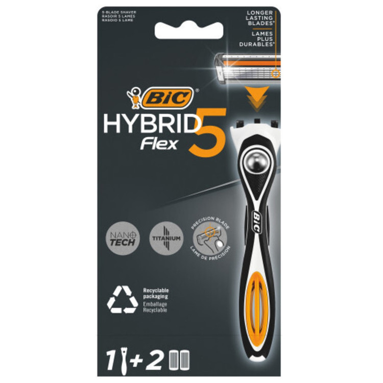 خود تراش بیک مدل HYBRID FLEX 5 بسته 2 عددی