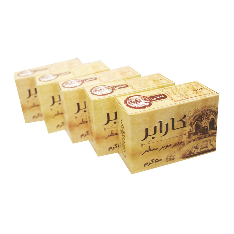 پودر موبر کارابر مدل سنتی وزن 50 گرم مجموعه 5 عددی