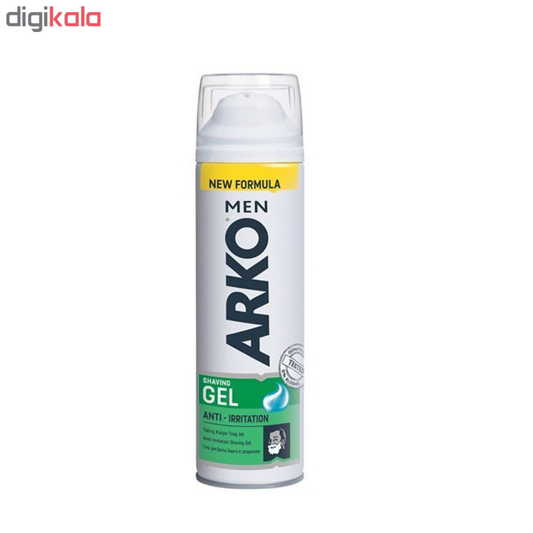 ژل اصلاح آرکو من مدل anti-irritation حجم 200 میلی لیتر