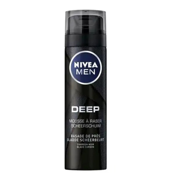 فوم اصلاح نیوآ مدل Deep Black Carbon کد 2233 حجم 200 میلی لیتر