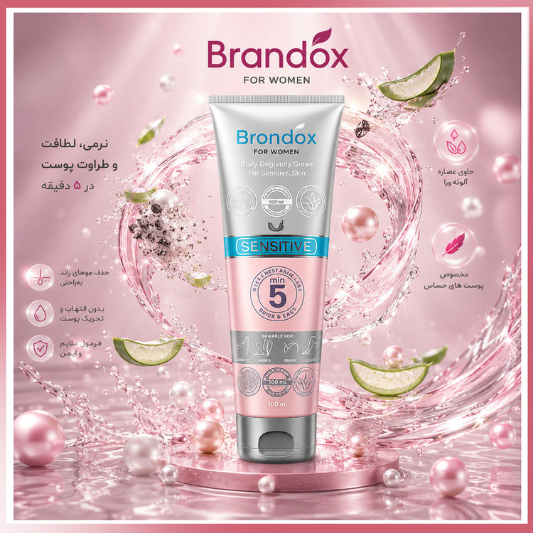 کرم موبر براندوکس مدل Depilatory-W با حجم 100 میلی لیتر مجموعه 8 عددی