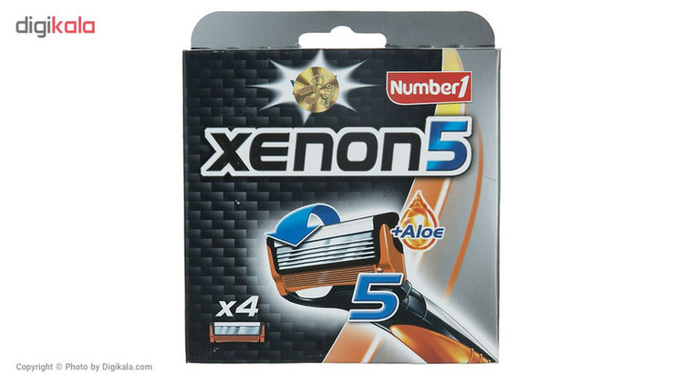 تیغ یدک زنون مدل Number1 بسته 4 عددی