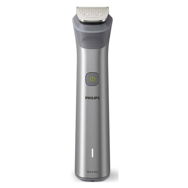 ماشین اصلاح موی سر و صورت فیلیپس مدل MG5930 با تیغه استیل خودتیزشونده، ضد آب، باتری قابل شارژ با 120 دقیقه زمان استفاده، تکنولوژی تنظیم سرعت هوشمند، سری اصلاح بدن و موزن گوش و بینی