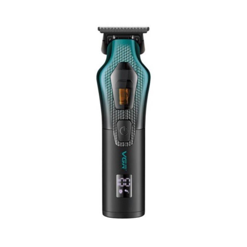 ماشین اصلاح موی سر و صورت وی جی ار مدل V-997 با موتور 11000 دور در دقیقه، باتری لیتیوم یونی 2500 میلیآمپر ساعت، تیغه سرامیک ضد التهاب، قابلیت تنظیم سرعت و نمایشگر میزان شارژ