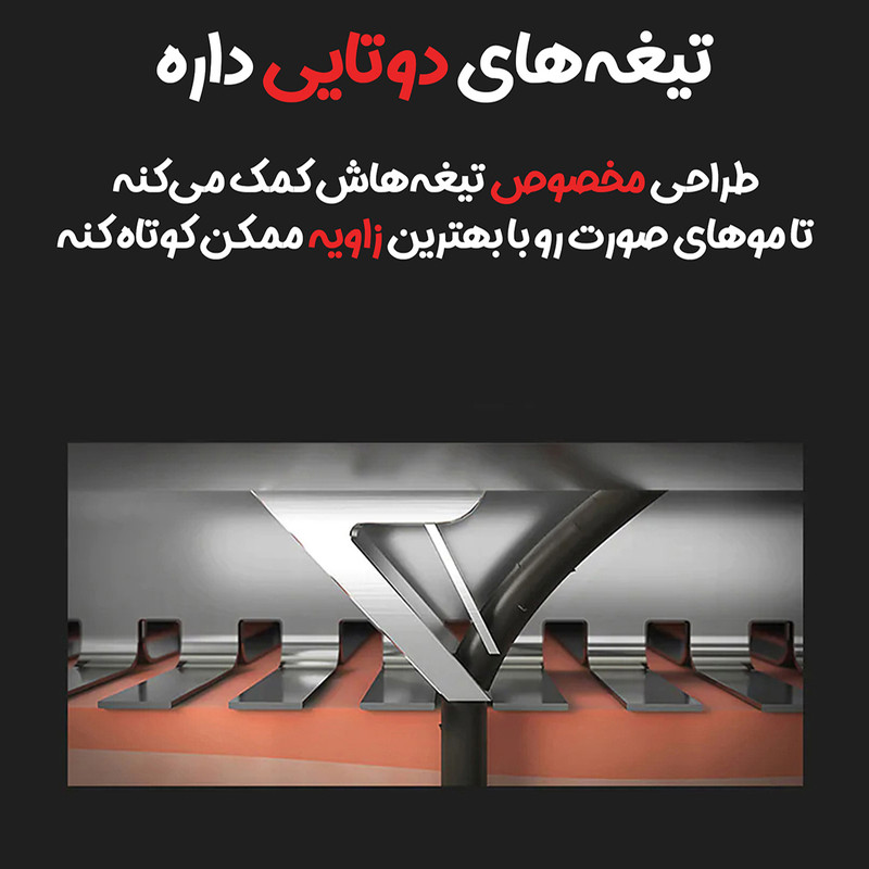 ماشین اصلاح موی صورت شیائومی مدل S500 2021 با سه تیغه چرخشی 360 درجه، موتور ژاپنی، ضد آب با استاندارد IPX7، صفحه نمایش LED، شارژ سریع Type-C، استفاده تا 60 دقیقه، طراحی ارگونومیک و تیغه استیل ضد زنگ ژاپنی-سوئدی