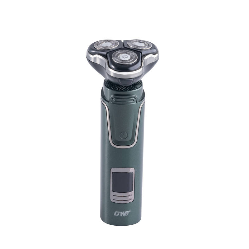 ست ماشین اصلاح موی صورت و بینی شارژی جی دبلیو مدل GW-9936B، اصلاح به صورت صفر زن، خط زن و حجم زن، منبع انرژی با باتری، تکنولوژی اصلاح به صورت برش چرخشی، اندازه اصلاح 0.1 میلی‌متر، مدت زمان شارژ 60 دقیقه و مدت زمان استفاده پس از شارژ 150 دقیقه، ضد آب