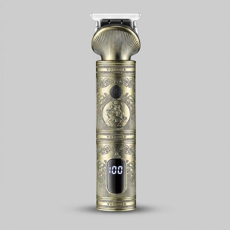 ست ماشین اصلاح موی صورت و بدن وی جی ار مدل V-106 با تیغه استیل پیشرفته، قابلیت اصلاح خشک و مرطوب، باتری 1200 میلیآمپر ساعت، شارژ سریع، نمایش وضعیت باتری، طراحی ارگونومیک، همراه با 9 عدد شانه و کیف نگهداری
