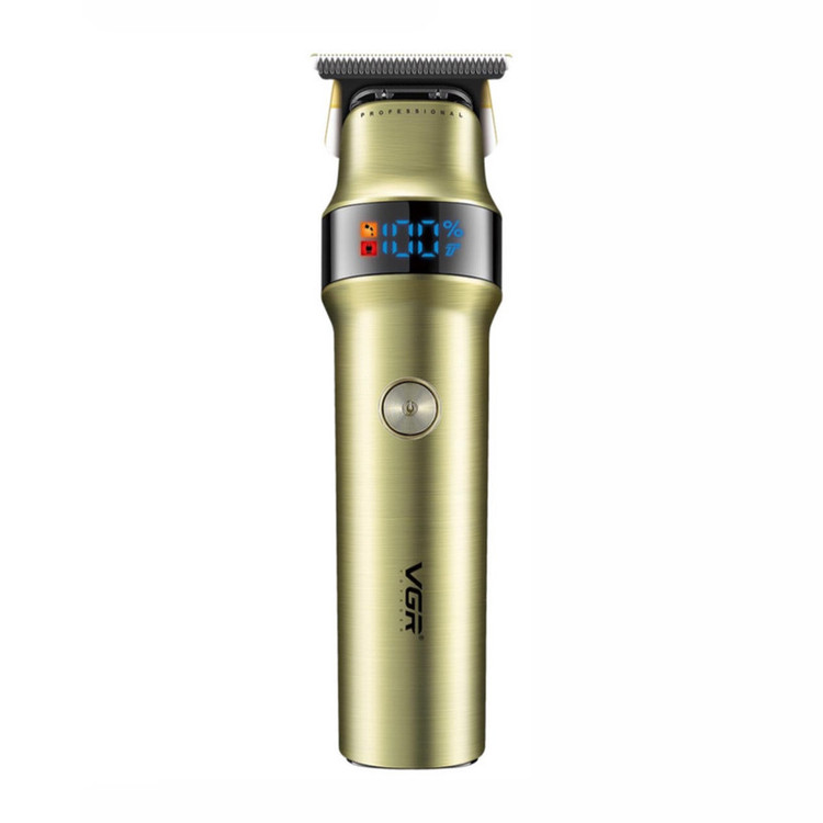 ماشین اصلاح موی سر و صورت وی جی ار مدل V-991 با تیغه سرامیک و استیل ضد زنگ، قابلیت اصلاح با شماره صفر، نمایش وضعیت باتری، عملکرد توربو، طراحی ارگونومیک، باتری 2000 میلیآمپر، شارژ با کابل USB، سه عدد شانه، دور موتور 7000 RPM