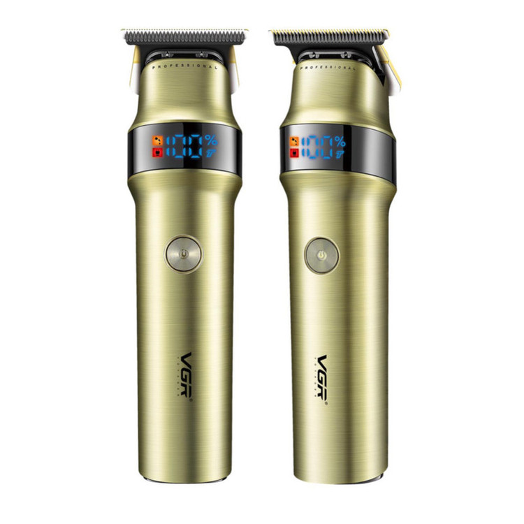 ماشین اصلاح موی سر و صورت وی جی ار مدل V-991 با تیغه سرامیک و استیل ضد زنگ، قابلیت اصلاح با شماره صفر، نمایش وضعیت باتری، عملکرد توربو، طراحی ارگونومیک، باتری 2000 میلیآمپر، شارژ با کابل USB، سه عدد شانه، دور موتور 7000 RPM