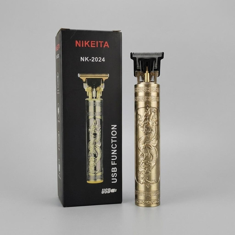 ماشین اصلاح موی سر و صورت شارژی مدل NK-2024 با تیغه استیل ضد زنگ، طراحی ارگونومیک، قابلیت استفاده خشک و مرطوب، اندازه اصلاح 1 تا 3 میلی‌متر و همراه با 4 شانه ثابت