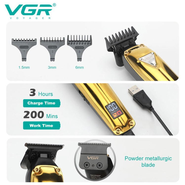 ماشین اصلاح موی سر و صورت وی جی ار مدل V-136