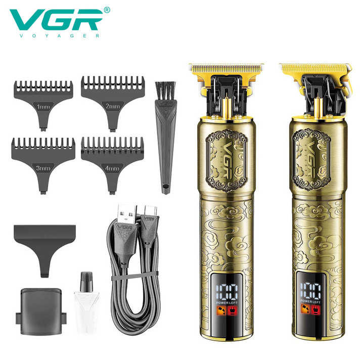 ماشین اصلاح موی سر و صورت وی جی ار مدل V-073 با تیغه استیل ضد زنگ، برش مستقیم، منبع انرژی باتری، مدت زمان شارژ 180 دقیقه، زمان استفاده 240 دقیقه، وزن 240 گرم