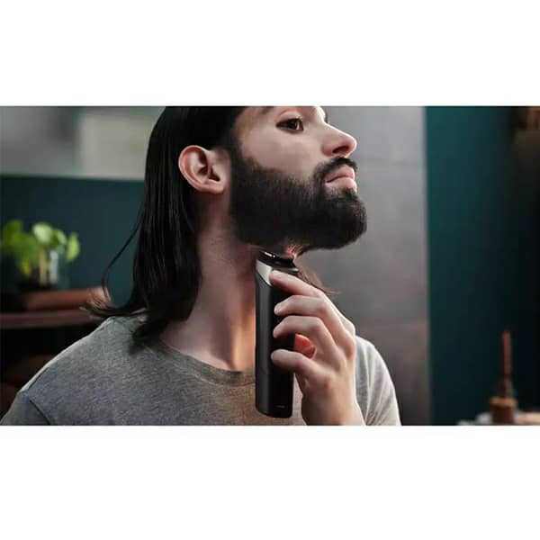 ست ماشین اصلاح موی صورت و بدن فیلیپس مدل MG5910 با تیغه استیل ضد زنگ، باتری لیتیوم یون، طراحی ارگونومیک، شانه قابل تنظیم دستی، شارژ با کابل USB، مناسب تریم