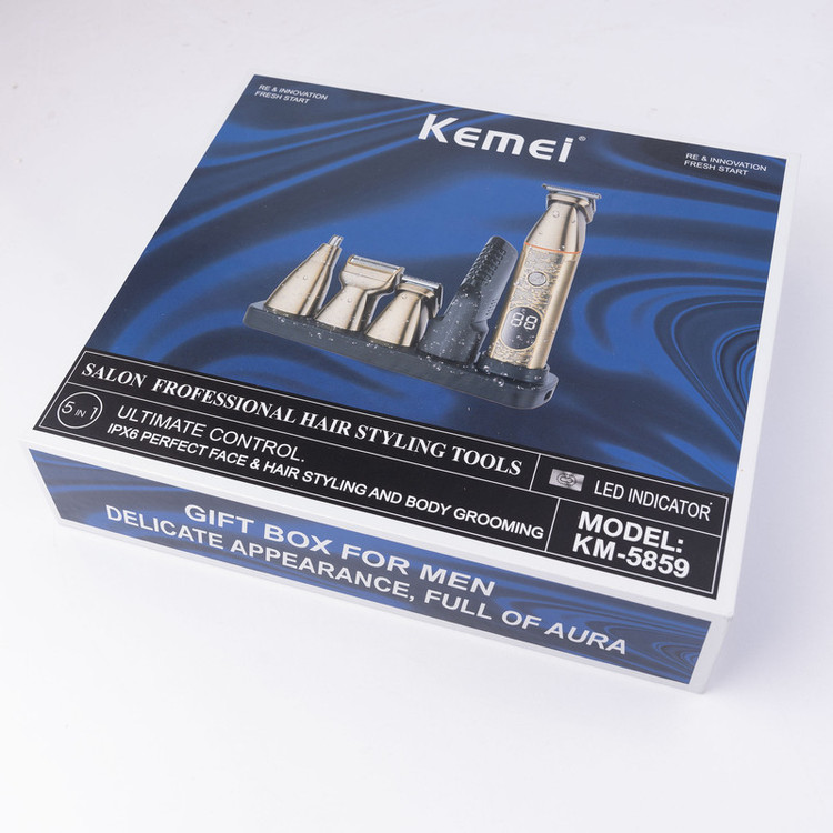 ست ماشین اصلاح موی صورت و بدن کیمی مدل KM-5859