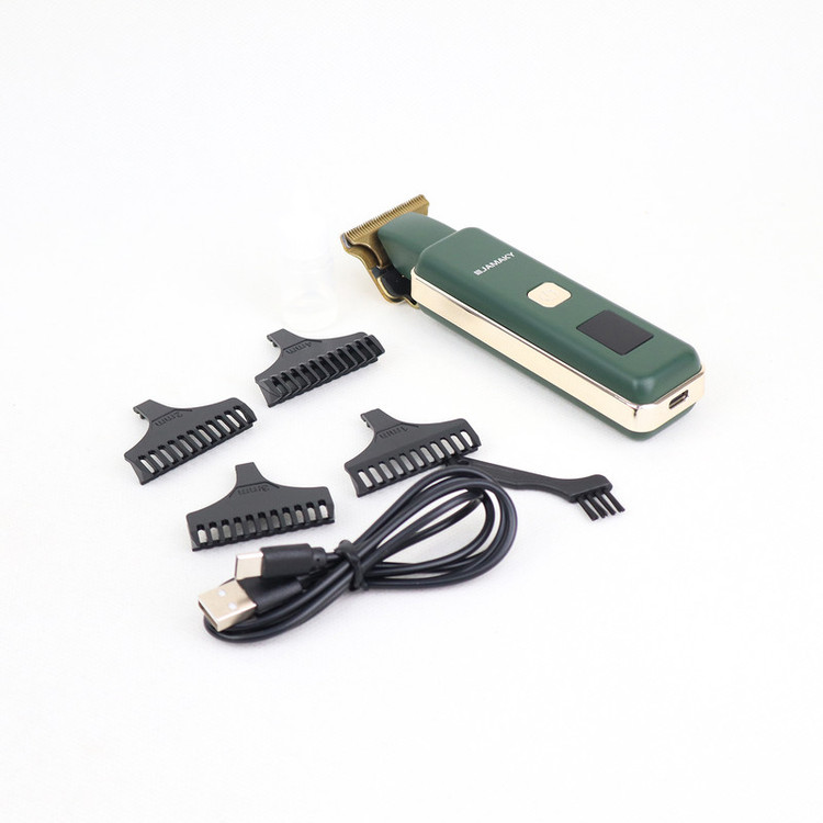 ماشین اصلاح موی سر و صورت شارژی جاماکی مدل JPC90017 با موتور 7500 دور در دقیقه، تیغه استیل ضد زنگ، طراحی ارگونومیک، نمایشگر میزان شارژ، قابلیت اصلاح با شماره صفر و شارژر تایپ سی