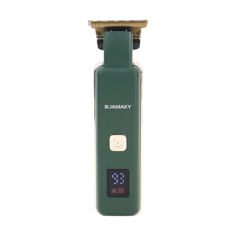ماشین اصلاح موی سر و صورت شارژی جاماکی مدل JPC90017 با موتور 7500 دور در دقیقه، تیغه استیل ضد زنگ، طراحی ارگونومیک، نمایشگر میزان شارژ، قابلیت اصلاح با شماره صفر و شارژر تایپ سی