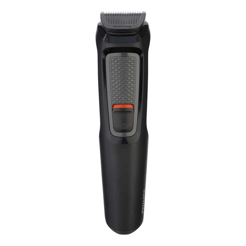 ماشین اصلاح موی سر و صورت فیلیپس مدل MG3710/15 با تیغه استیل ضد زنگ خودتیزشونده، باتری قابل شارژ با 60 دقیقه استفاده بیسیم، طراحی ارگونومیک و قابلیت اصلاح خط زن و حجم زن همراه با تریمر گوش و بینی