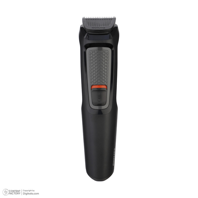 ماشین اصلاح موی سر و صورت فیلیپس مدل MG3710/15 با تیغه استیل ضد زنگ خودتیزشونده، باتری قابل شارژ با 60 دقیقه استفاده بیسیم، طراحی ارگونومیک و قابلیت اصلاح خط زن و حجم زن همراه با تریمر گوش و بینی