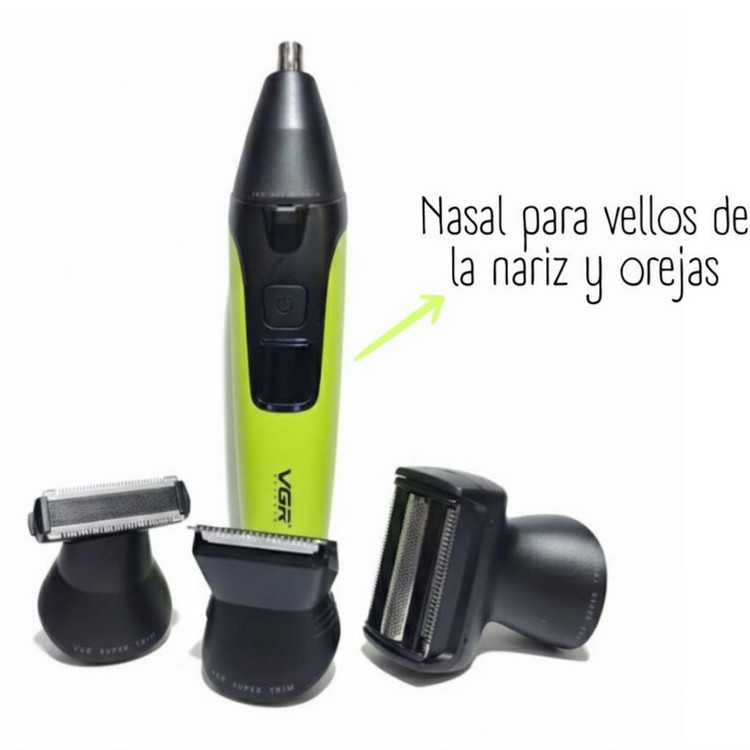ست ماشین اصلاح موی صورت و بدن شارژی وی جی ار مدل V-634 4in1