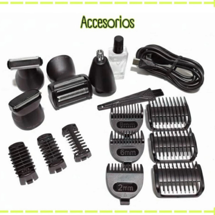 ست ماشین اصلاح موی صورت و بدن شارژی وی جی ار مدل V-634 4in1
