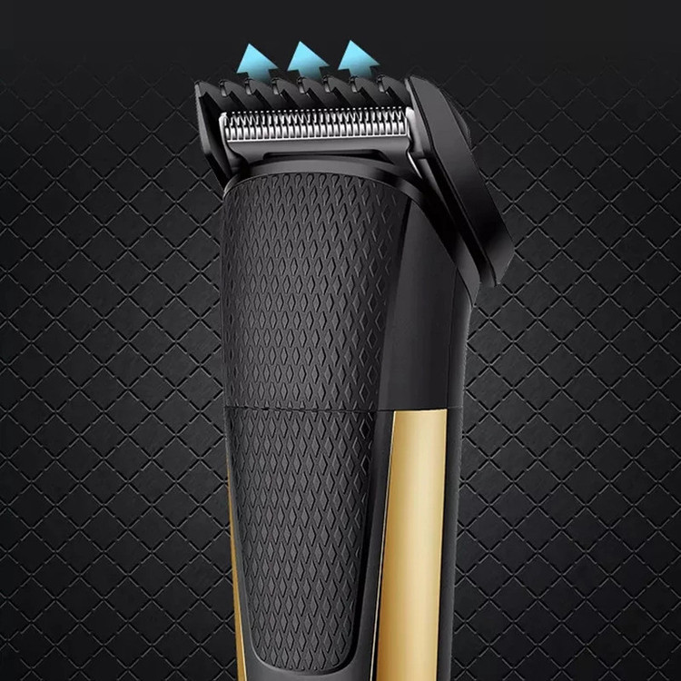 ماشین اصلاح موی سر و صورت کیمی مدل KM-6552، اصلاح به صورت خط زن، نمایش وضعیت باتری، منبع انرژی با باتری، تکنولوژی اصلاح به صورت برش مستقیم، اندازه اصلاح 0.5 تا 12 میلیمتر، مدت زمان شارژ 120 دقیقه و مدت زمان استفاده پس از شارژ 90 دقیقه، به همراه برس