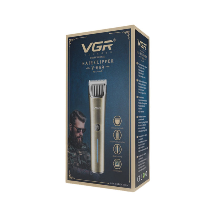 ماشین اصلاح موی سر و صورت شارژی وی جی ار مدل V-669