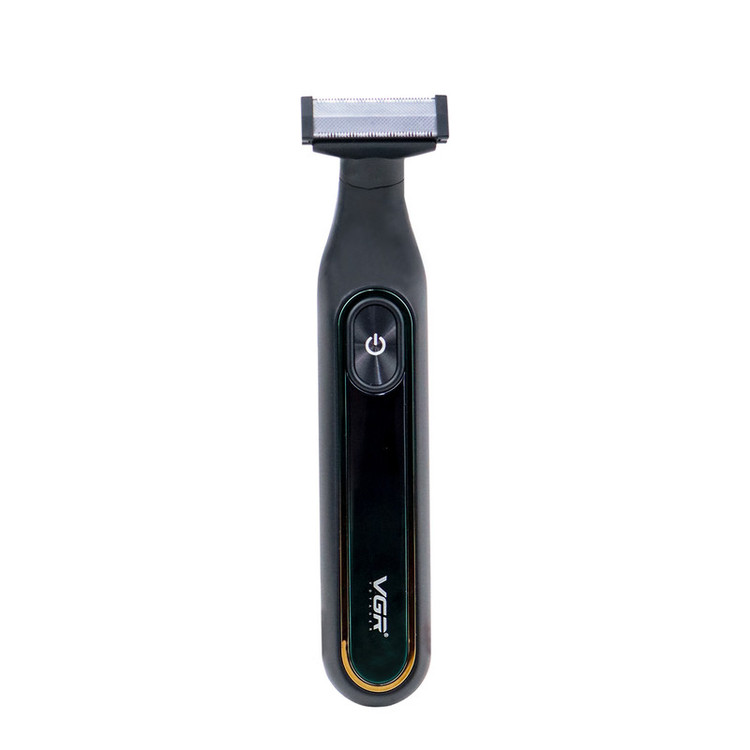 ماشین اصلاح موی صورت وی جی ار مدل V-360 professional با تیغه استیل دوطرفه، باتری لیتیوم یون 500 میلیآمپر ساعت، شارژ سریع تایپ سی، استفاده خشک و مرطوب، نمایشگر LED و قفل ایمنی ضد آب و شانه تنظیم شونده 0.1 تا 9 میلیمتری