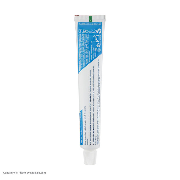 خمیردندان پاستا دل کاپیتانو مدل Anti Plaque and Cavities حجم 75میلی لیتر
