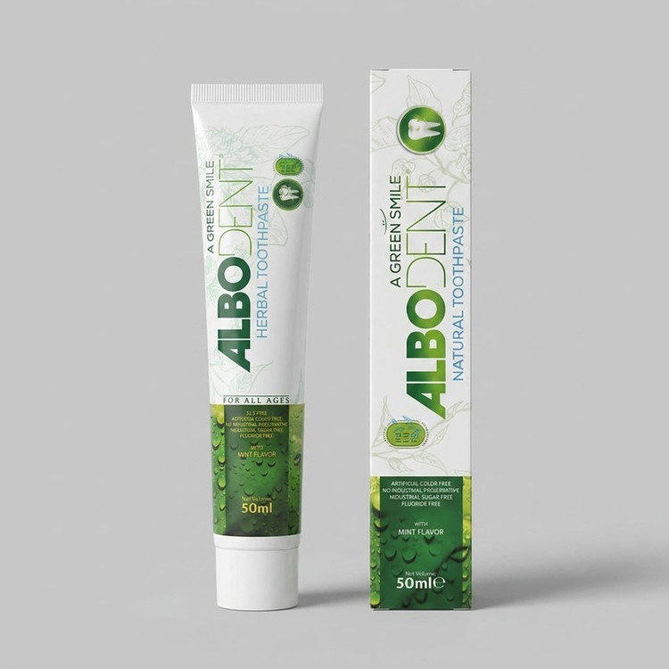 خمیر دندان آلبودنت مدل mint حجم 50 میلی لیتر