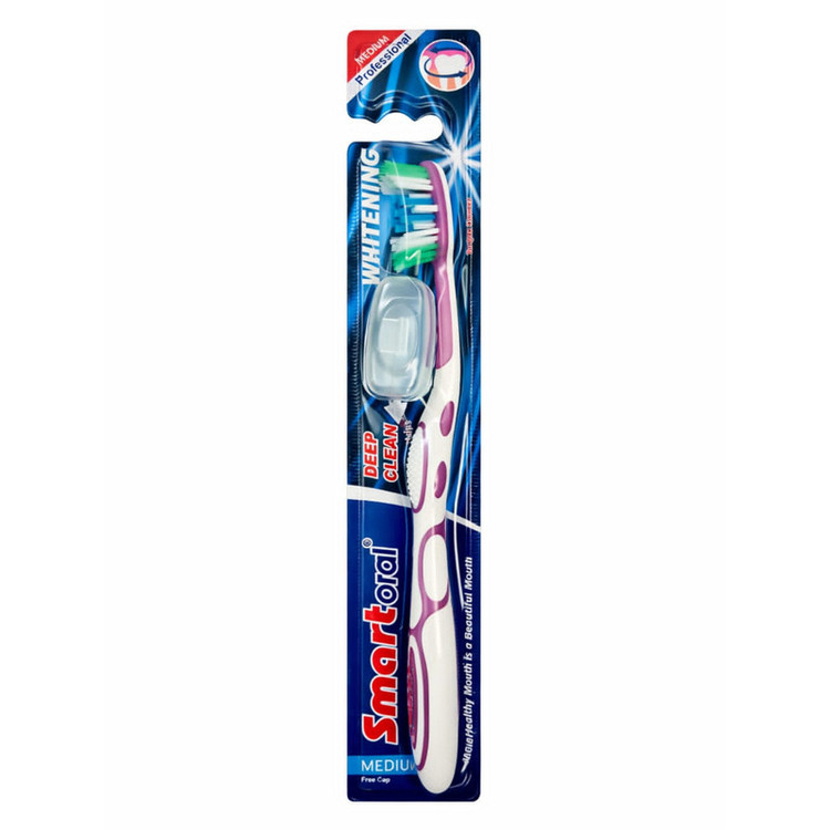 مسواک اسمارت اورال مدل دیپ کلین با برس متوسط بسته 2 عددی