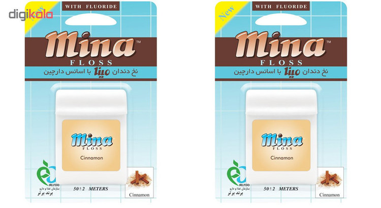 نخ دندان مینا مدل Cinnamon بسته 2 عددی