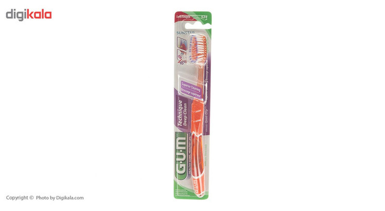 مسواک جی یو ام مدل Technique Deep Clean با سر بزرگ