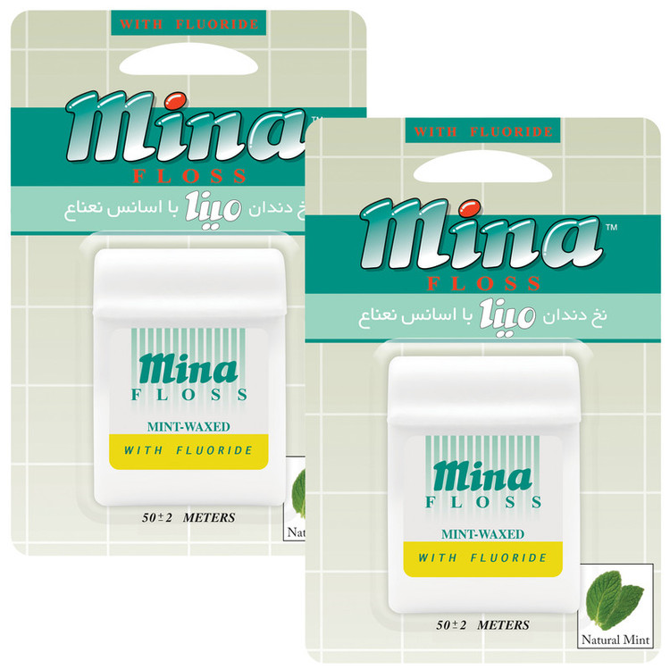 نخ دندان مینا مدل Mint بسته 2 عددی