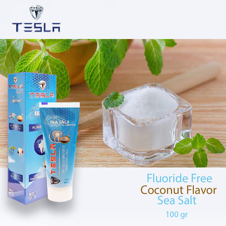 خمیر دندان تسلا مدل Sea Salt وزن 100 گرم مجموعه 2 عددی