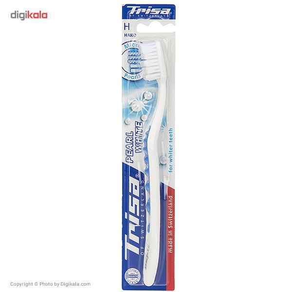 مسواک تریزا مدل Pearl White با برس سخت