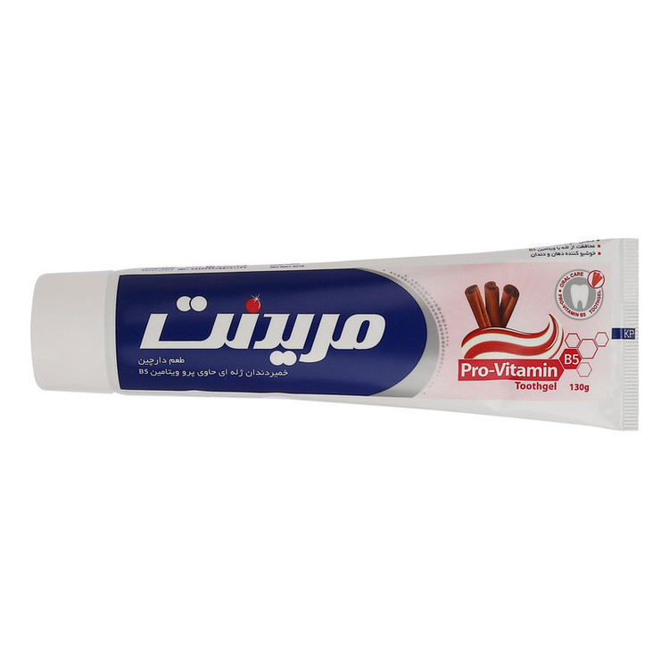 خمیر دندان ژله ای کاهش دهنده جرم مریدنت مدل Toothgel PRO-Vitamin با طعم دارچین مناسب برای همه دندانها وزن 130 گرم به همراه خمیر دندان مریدنت مدل 12 Hours وزن 130 گرم