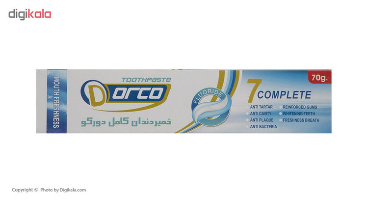 خمیر دندان دورکو مدل 7 Complete تحت لیسانس حجم 70 میلی لیتر