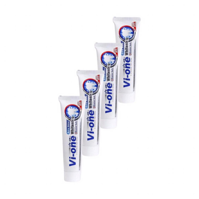 خمیر دندان وی وان مدل Whitening 3D حجم 130 میلی لیتر مجموعه 4 عددی
