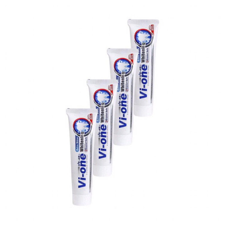 خمیر دندان وی وان مدل Whitening 3D حجم 130 میلی لیتر مجموعه 4 عددی