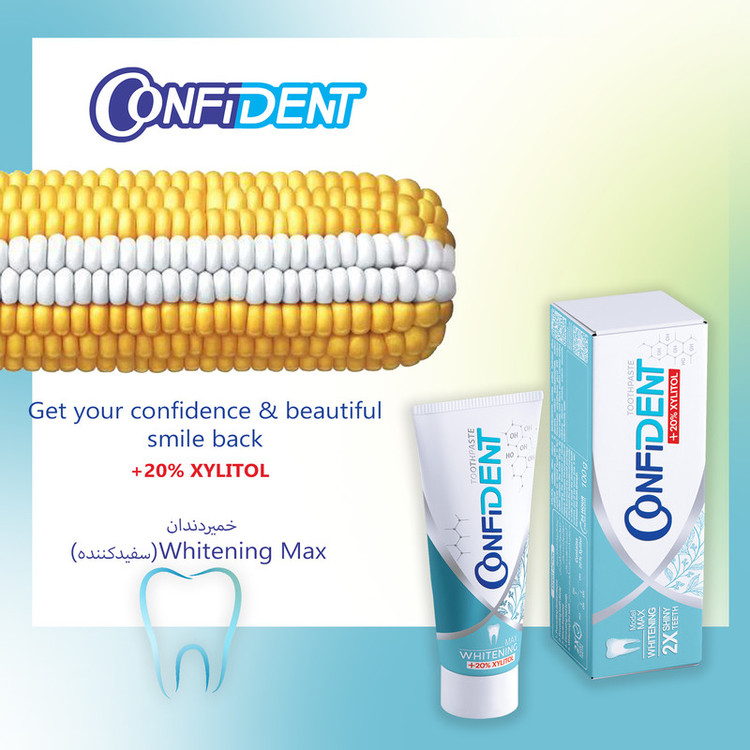 خمیر دندان کانفیدنت مدل Whitening-Max حجم 100 گرم مجموعه 2 عددی